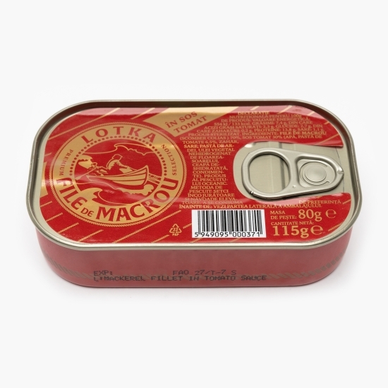 File de macrou în sos tomat 115g
