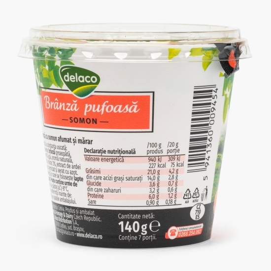 Brânză pufoasă cu somon 140g