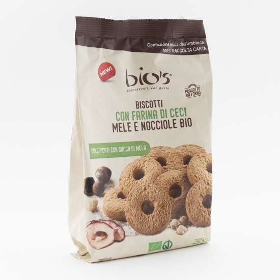 Biscuiți eco fără zahăr din năut, mere și alune de pădure 200g