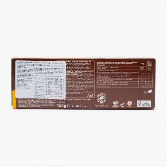 Biscuiți cu ciocolată fără gluten 150g 