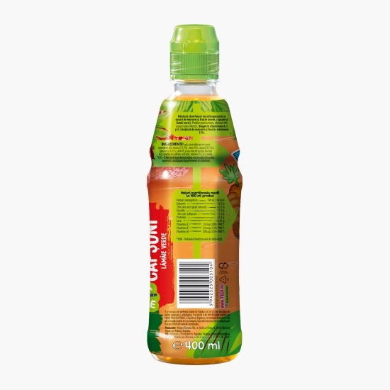 Băutură necarbonatată de morcovi, mere, căpşuni şi lămâi verzi 0.4l