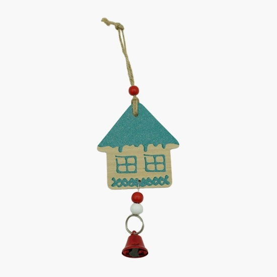 Ornament de brad Căsuță, din lemn, 18cm