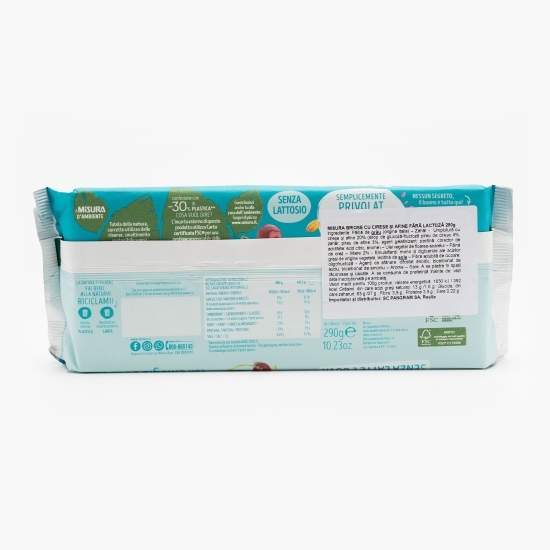 Brioșe cu cireșe și afine fără lactoză 6 bucăți, 290g