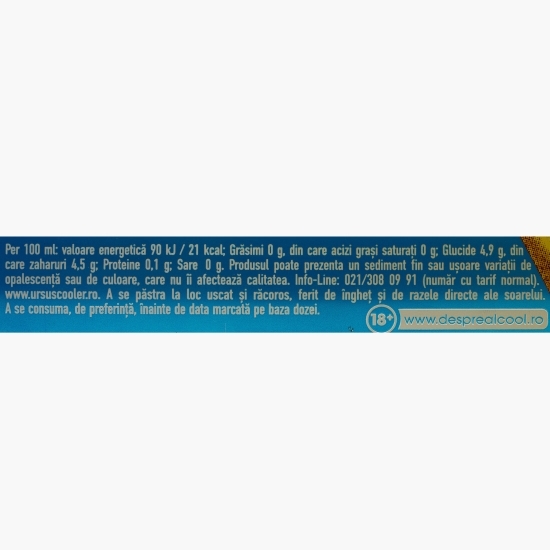 Bere fără alcool, cu aromă de ghimbir și lămâie, doză 4x500ml