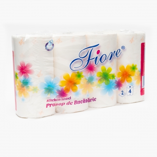 Prosoape de bucătărie 2 straturi, 4 role, 50 foi