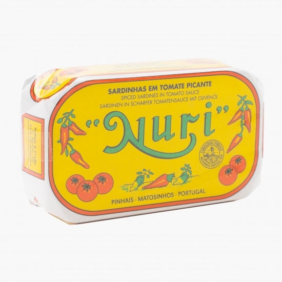 Sardine sos tomat picant 125g 