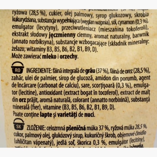 Cereale pentru mic dejun cu scorțișoară 450g