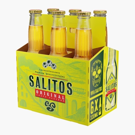 Mix de bere și băutură răcoritoare cu gust de lime, lămâie, agave, 5.9% alc., sticlă 6x0.33l