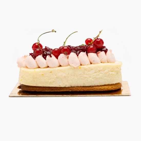 Budincă de vanilie cu dulceață de coacăze roșii 200g