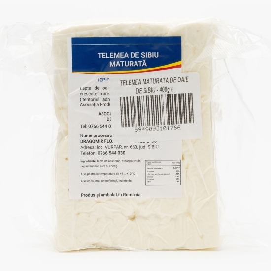 Telemea maturată de oaie de Sibiu 400g
