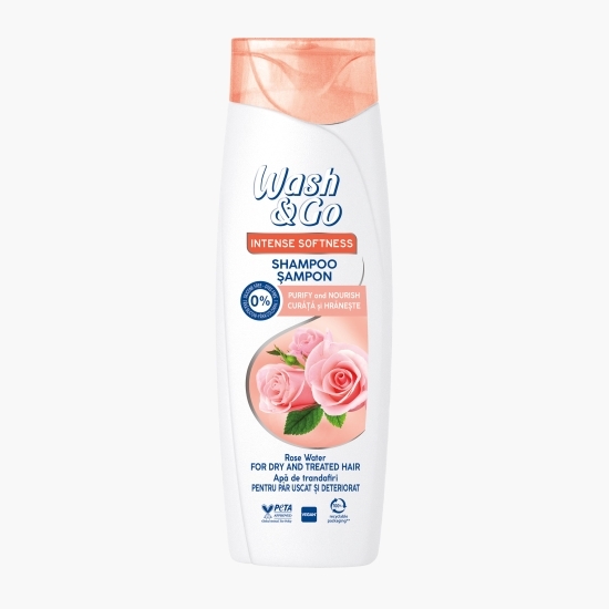 Șampon cu apă de trandafiri 360ml