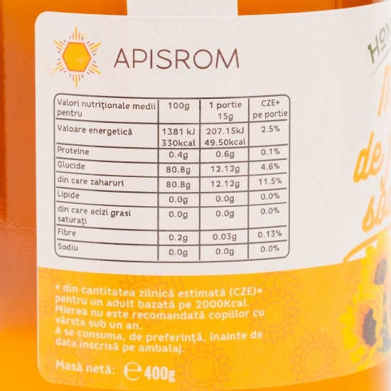 Miere de floarea-soarelui 400g
