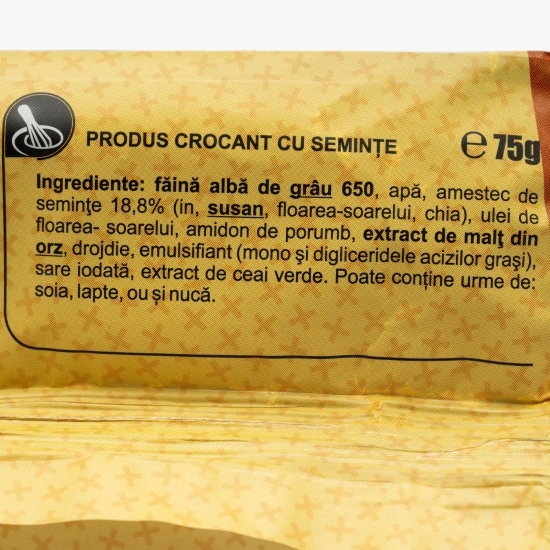 Gustare crocantă cu semințe 75g