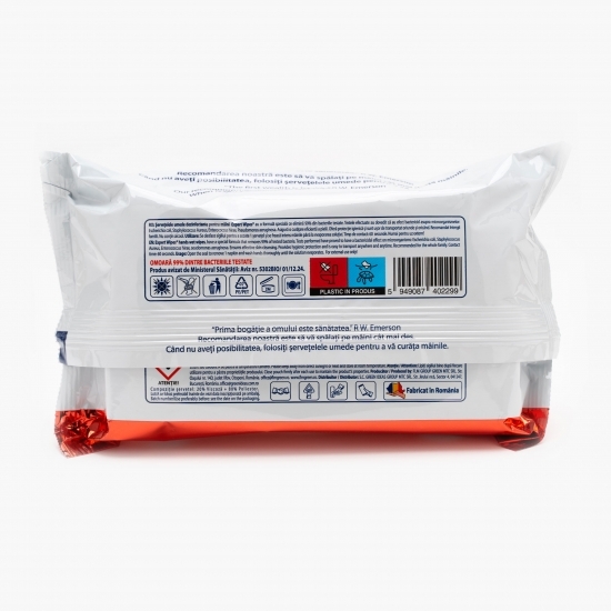 Șervețele umede antibacteriene 60 buc