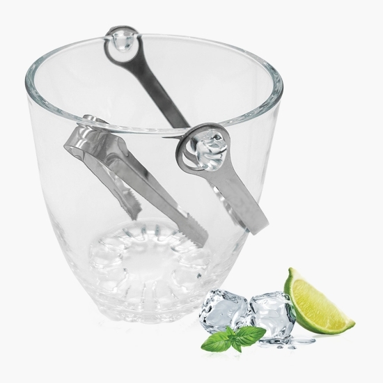 Frapieră sticlă cu clește inox 800ml