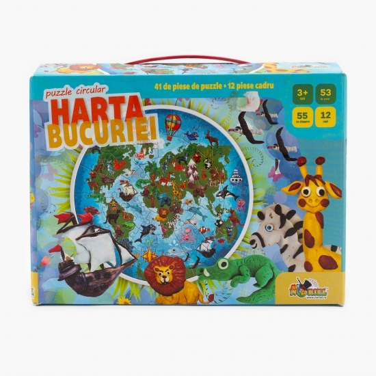 Puzzle circular - Harta bucuriei 3+ ani