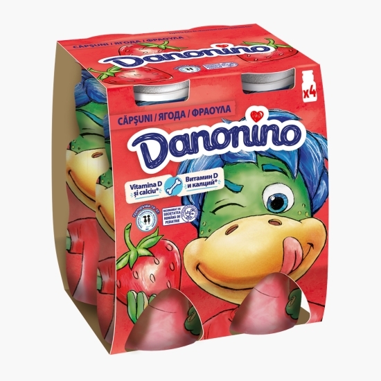 Iaurt de băut cu căpșuni 4x100g