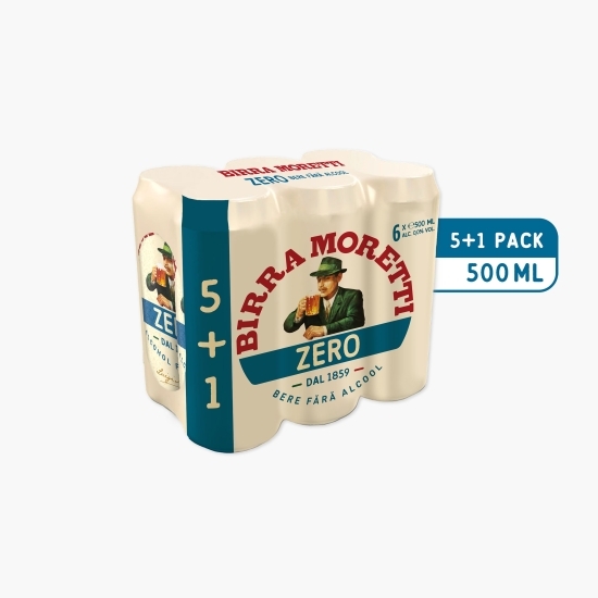 Bere blondă fără alcool doză 6x0.5l (5+1)