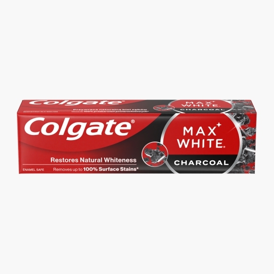 Pastă de dinți pentru albire Max White Charcoal 75ml
