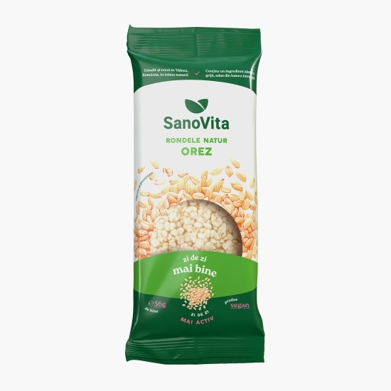Rondele simple din orez 56g