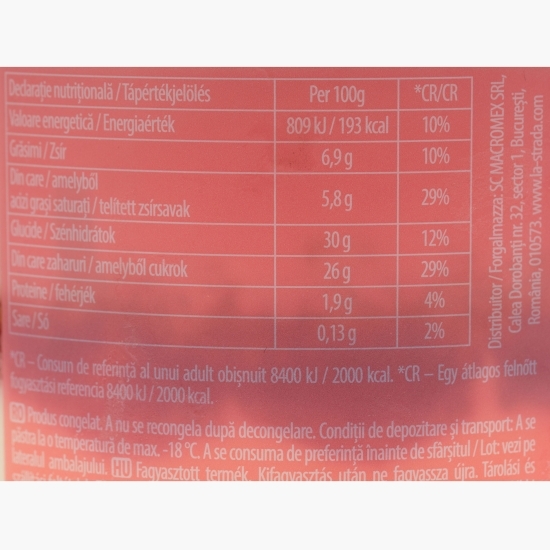 Înghețată cu căpșuni, cheesecake și biscuiți A Strati, 473ml (330g)