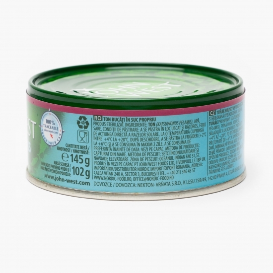 Ton bucăți în suc natural 145g