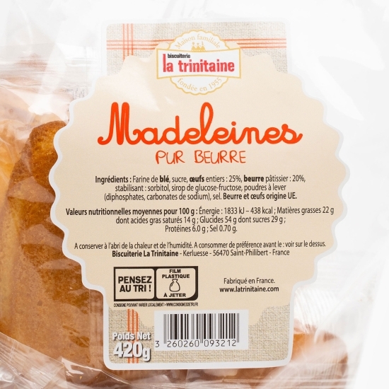 Madlene cu unt individuale 420g