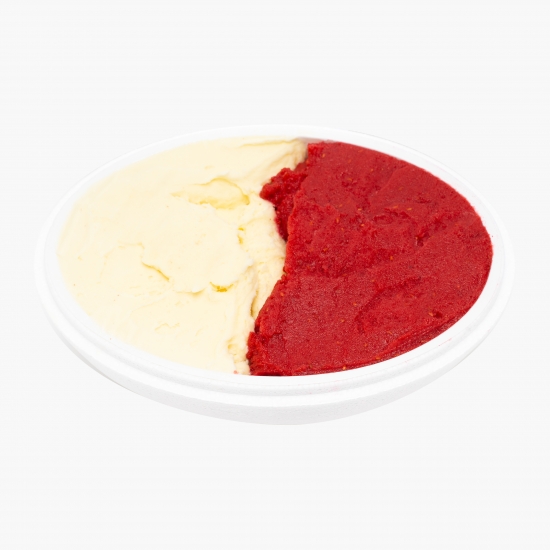 Înghețată italiană artizanală (gelato) vanilie de Madagascar și zmeură 500g