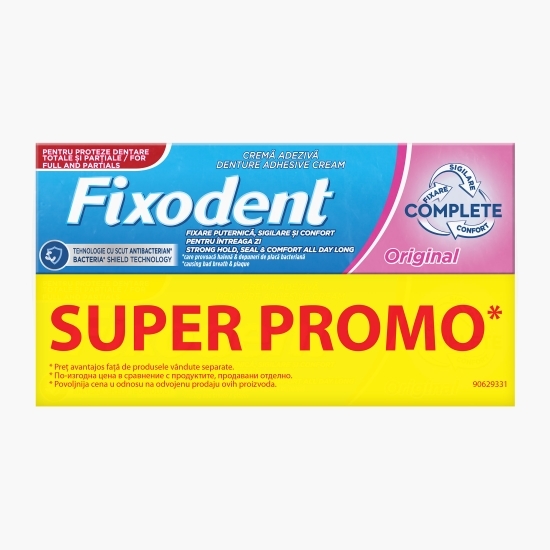 Adeziv pentru proteza dentară Complete Original 2x47g