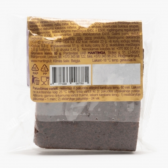 Prajitură brownie cu ciocolată fără gluten 60g
