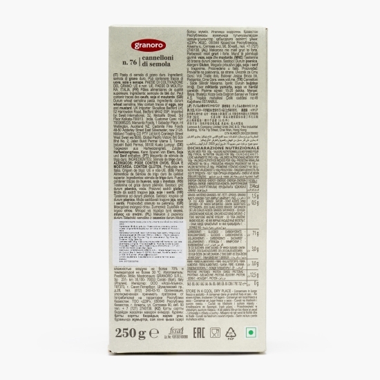 Paste Cannelloni di semola N.76 250g
