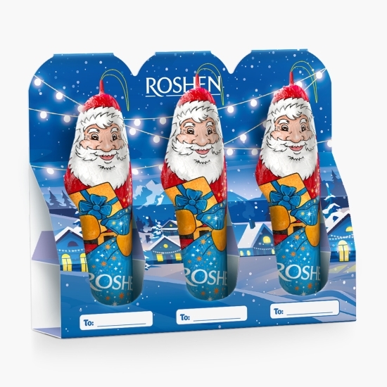 Figurine de ciocolată Moș Crăciun, set 60g