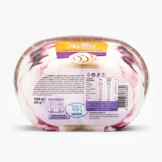 Înghețată cu aromă de iaurt și sirop de afine 505g