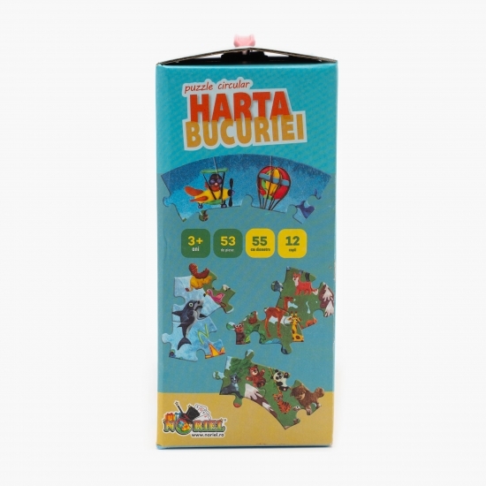 Puzzle circular - Harta bucuriei 3+ ani