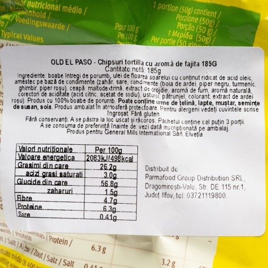 Chipsuri Tortilla Fajita 185g