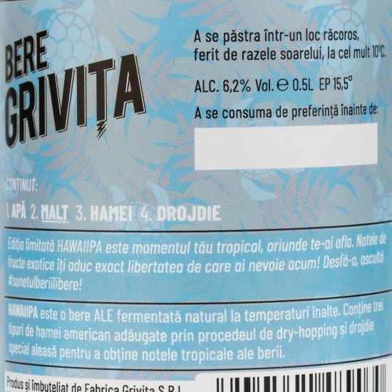 Bere blondă Hawai IPA 0.5l