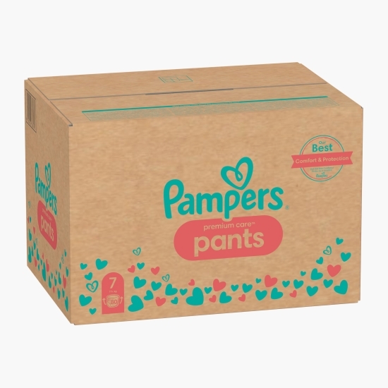 Scutece-chiloțel Premium Care Pants XXL, mărimea 7, 17+ kg, 80 buc