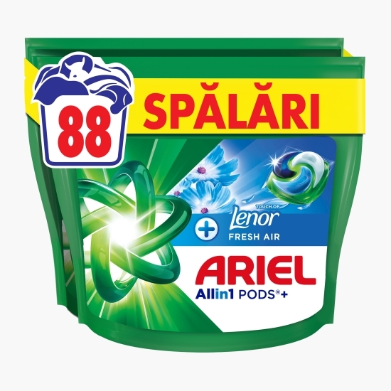 Detergent de rufe capsule All in 1 PODS+ Touch of Lenor Fresh Air, 88 spălări, 88 buc
