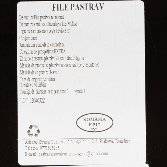 Păstrăv file 1kg