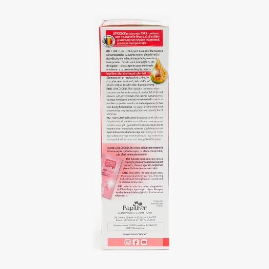 Vopsea permanentă pentru păr Ultra 7.66 Roșu intens 100ml
