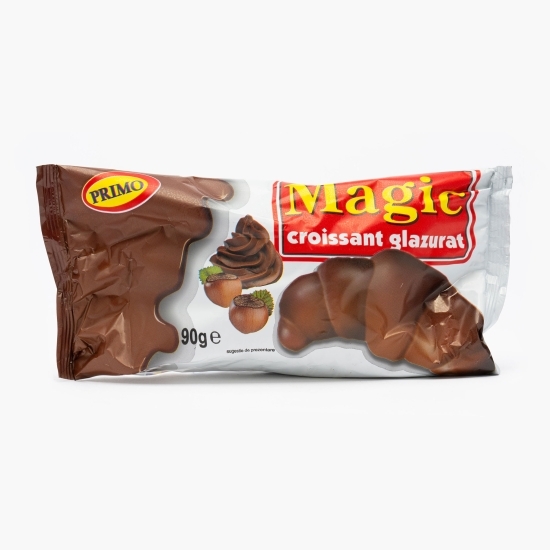 Croissant glazurat cu cremă de alune 90g