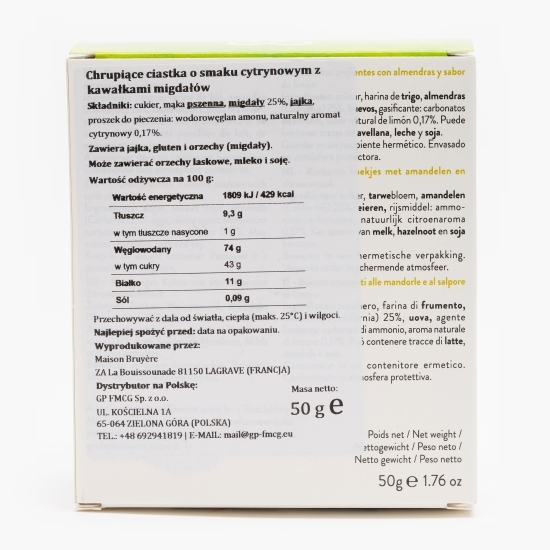 Fursec migdale și lămâie 50g  