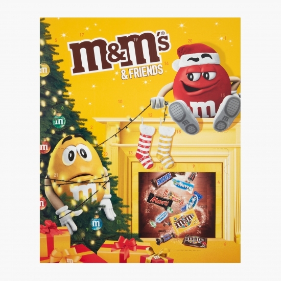 M&M'S - Calendar de Crăciun cu selecții de bomboane 361g