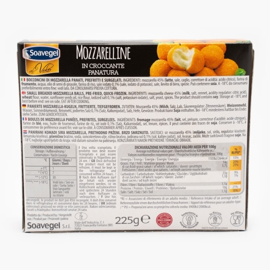 Mini mozzarella pane 225g