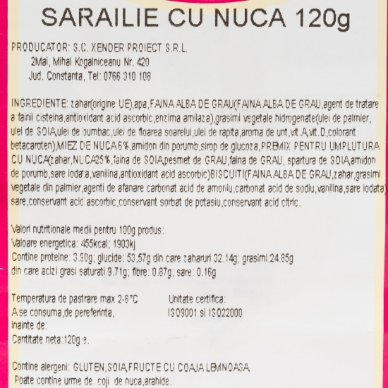 Sarailie cu nucă 120g