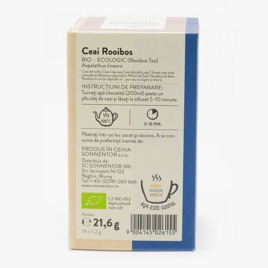 Ceai rooibos eco 18 plicuri