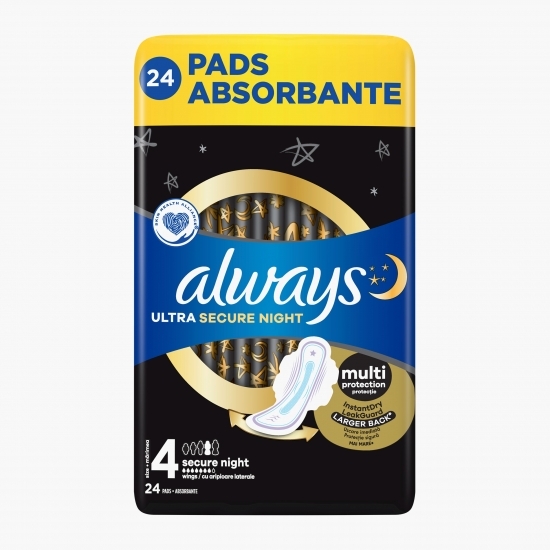Absorbante Ultra secure night 24 buc
