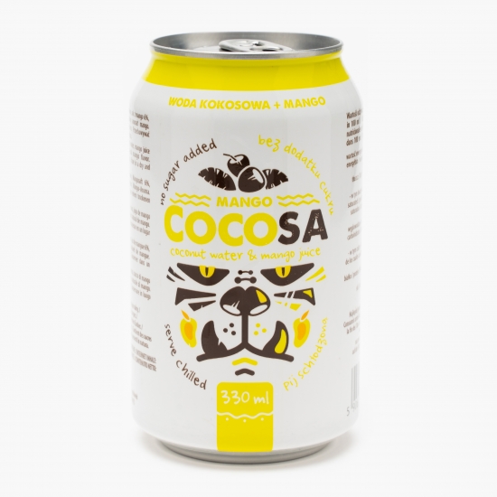 Apă de cocos naturală cu mango 330ml
