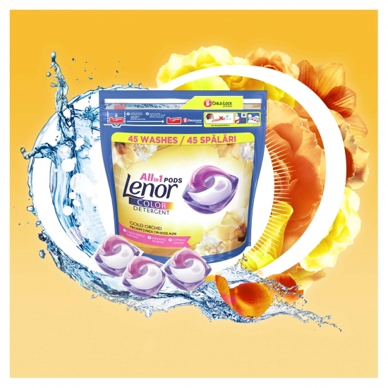 Detergent de rufe capsule All in One Gold Orchid, 60 spălări
