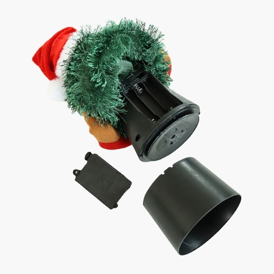 Decorațiune de Crăciun Brăduț dansator și cântăreț, 16cm